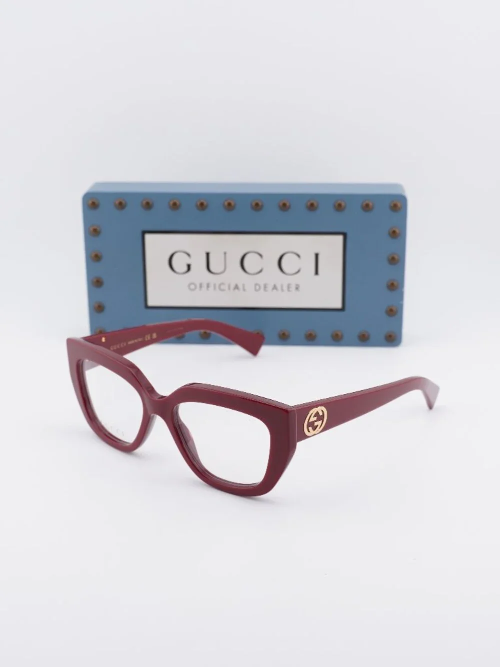 Gucci GG1847O 003 Cat Eye Eyeglasses 53mm - Bordeaux